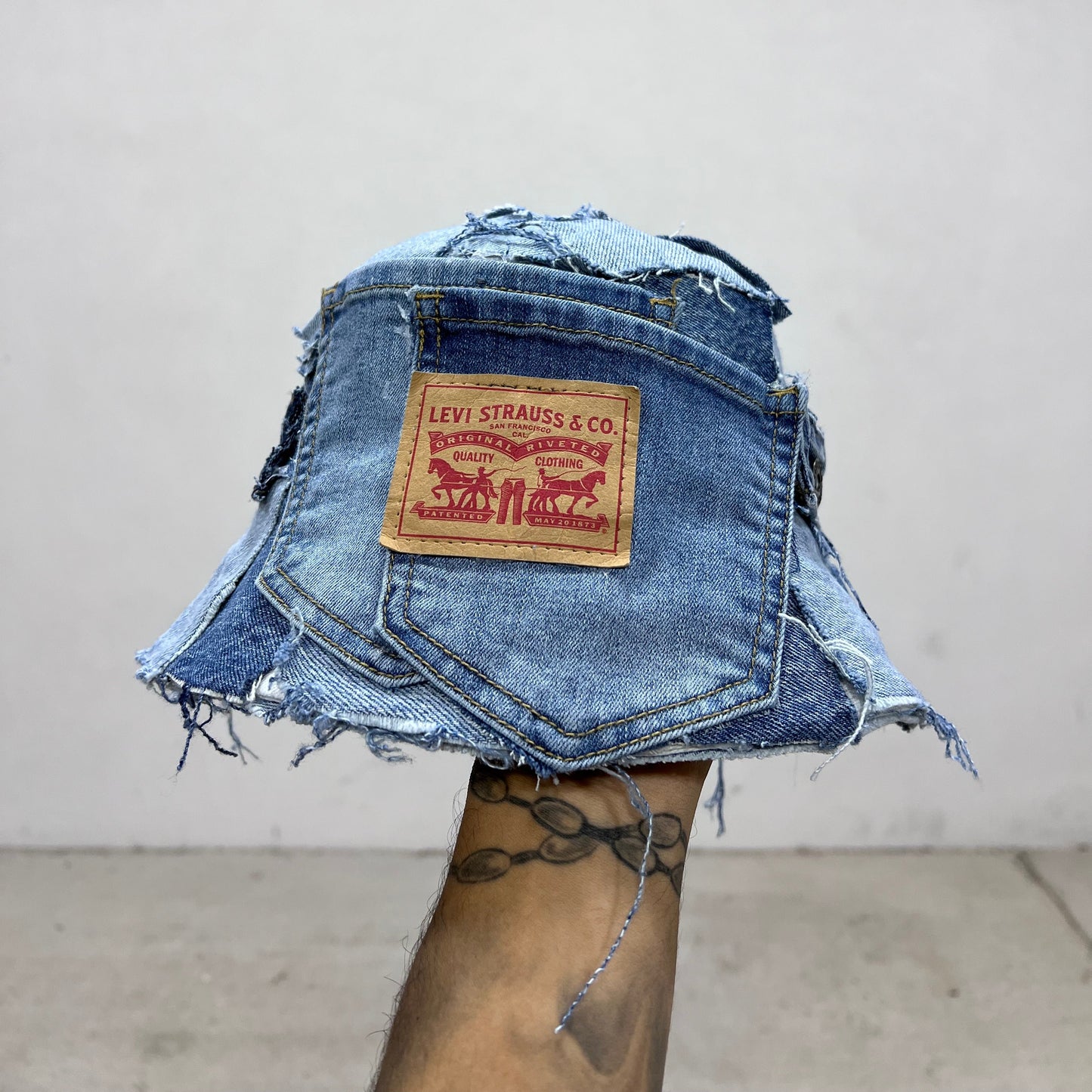 Denim "Double Pocket" Bucket Hat